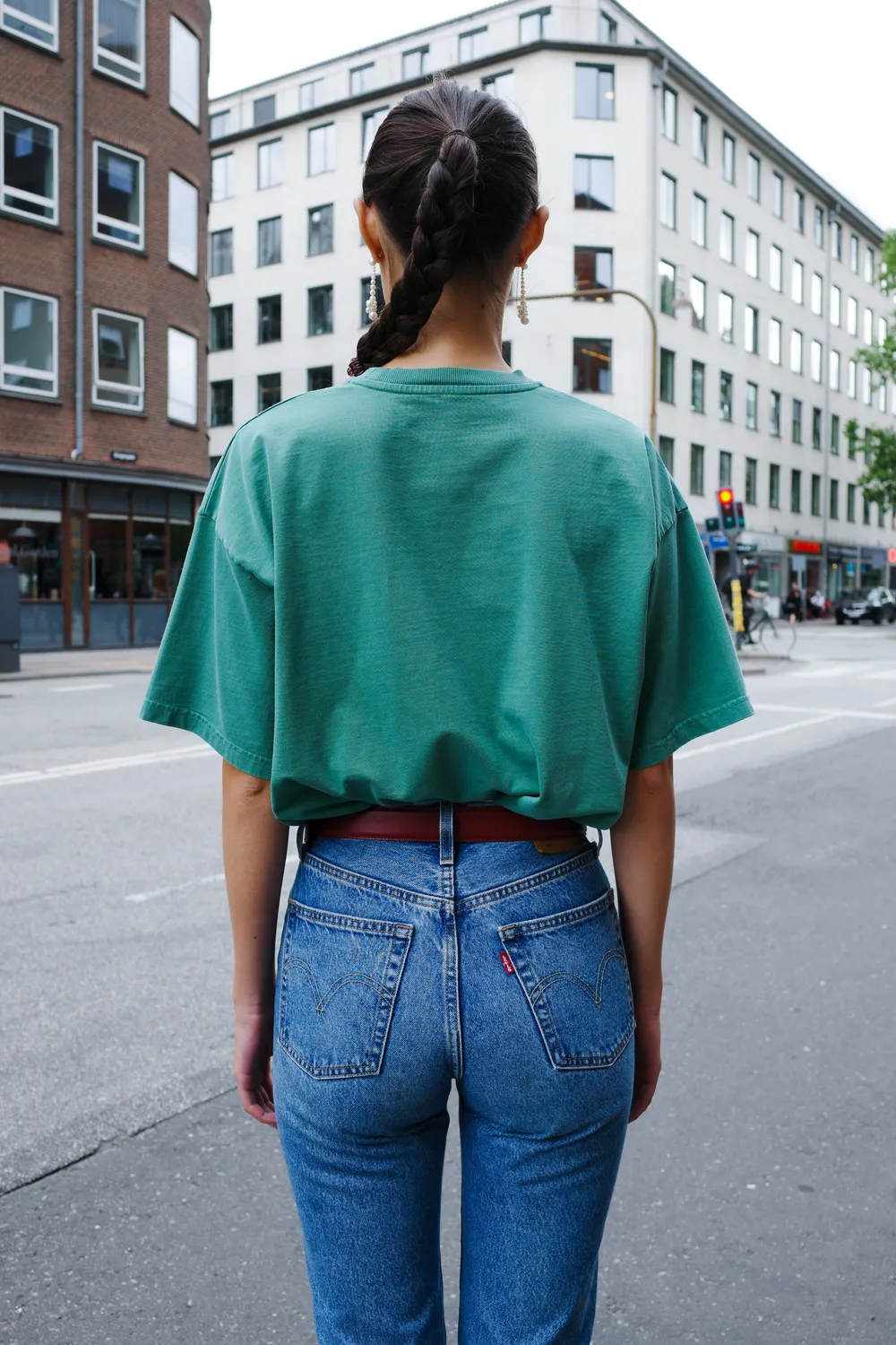 Caro Editions Freddy t-shirt washed green tennis økologisk