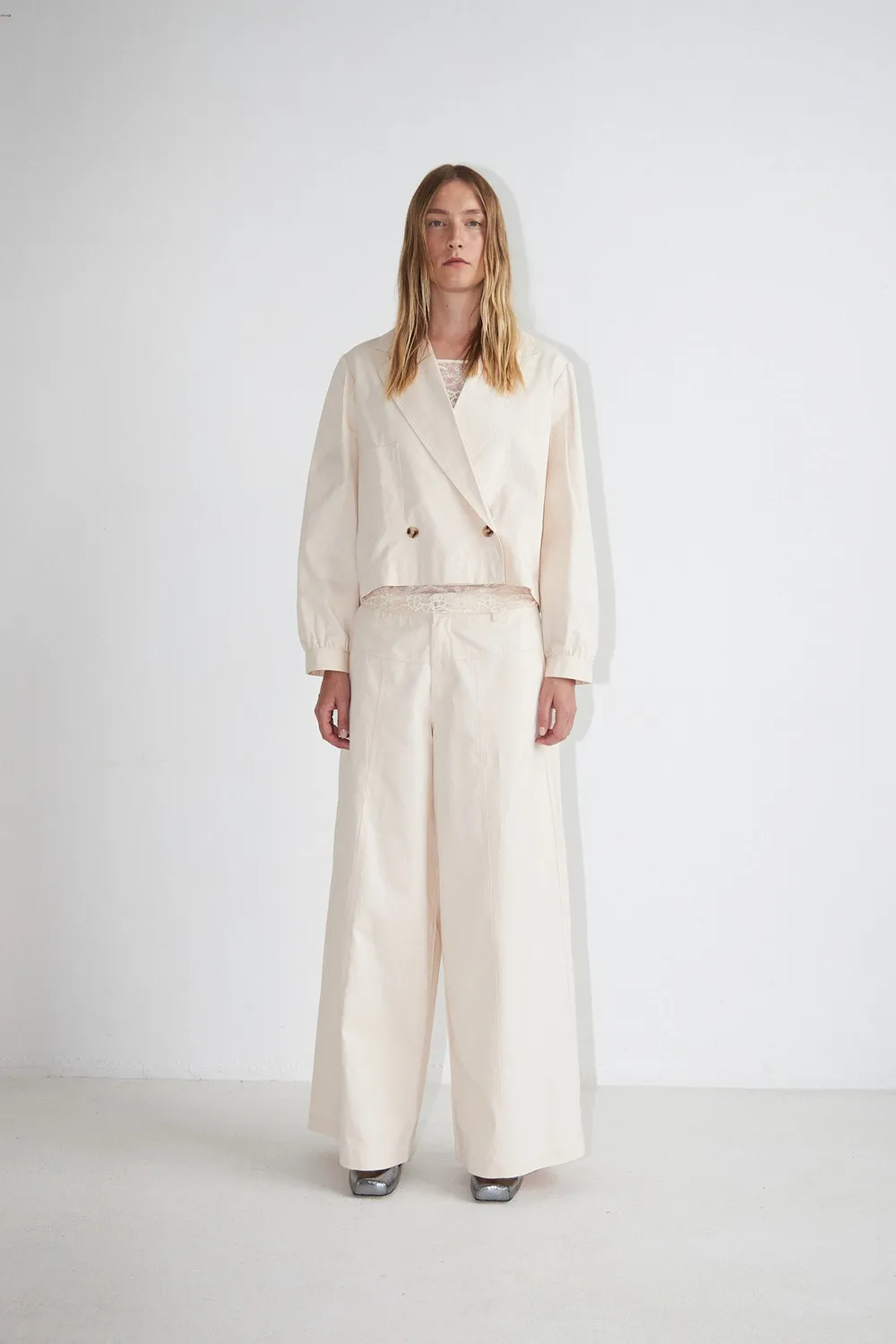 DAWNXDARE Barb 110 bukser kit bomuld wide leg