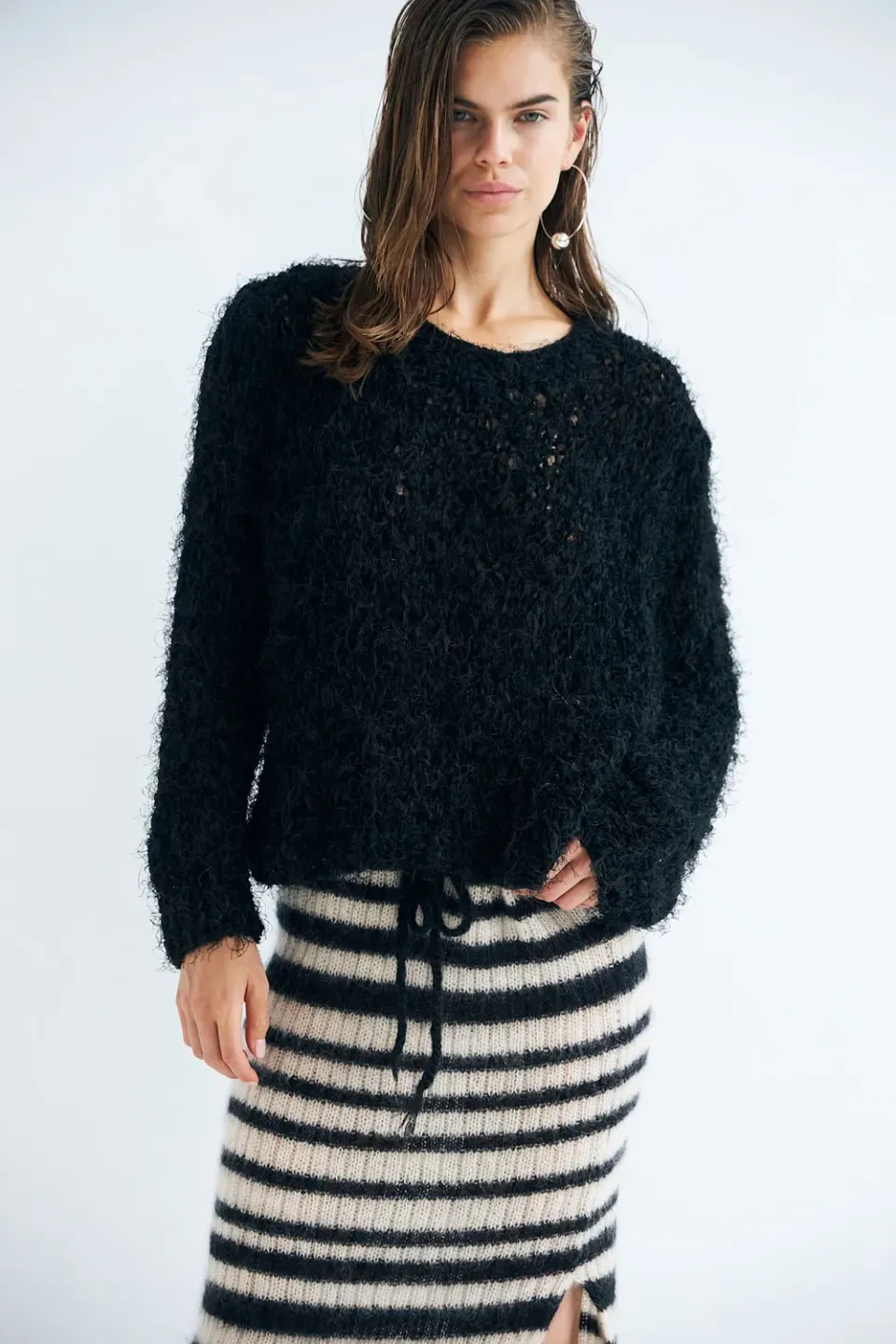 DAWNXDARE BABS BLACK 199 BLACK sweater blød