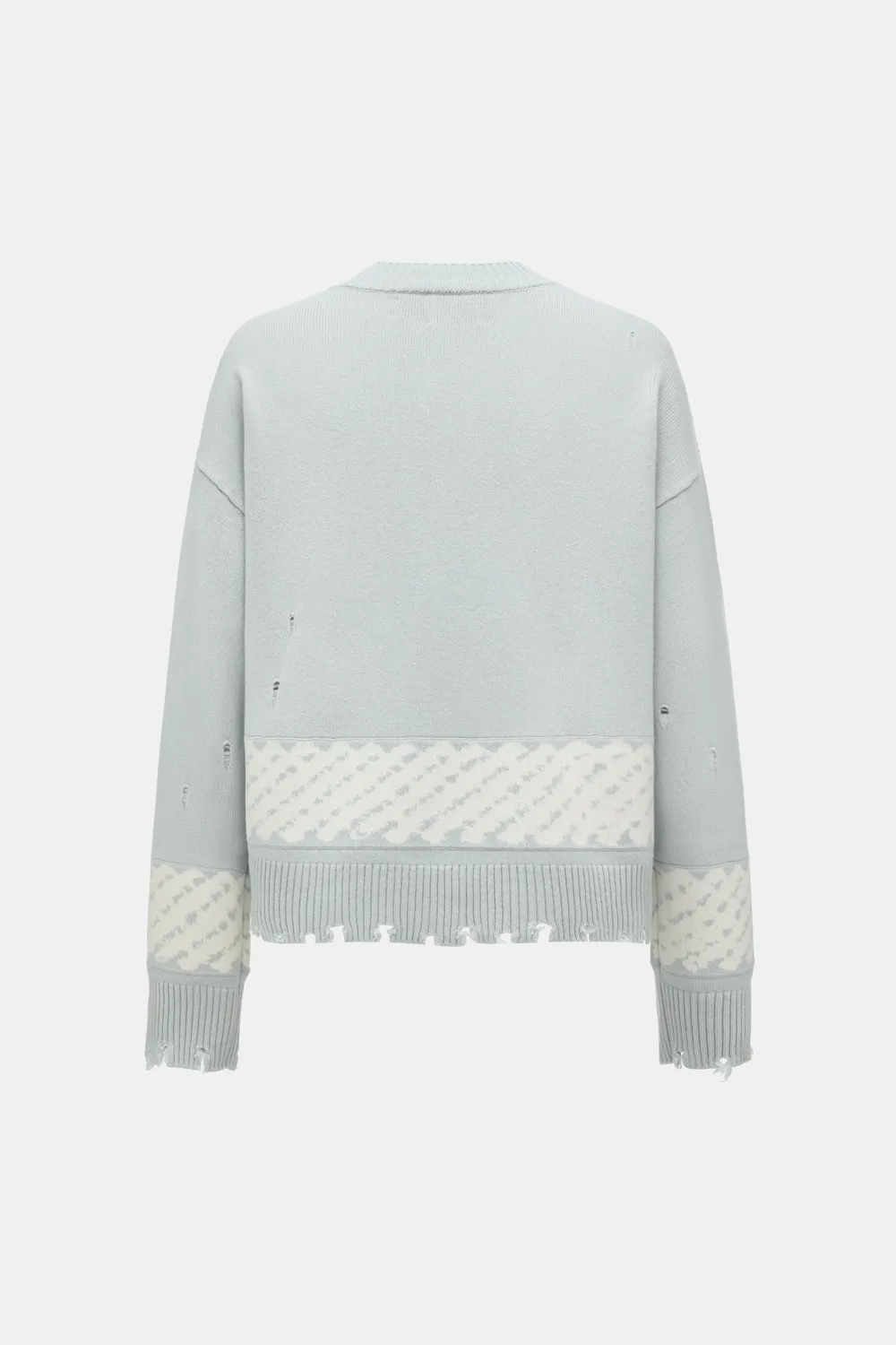 Feng Chen Wang Yu Zi Xie Ripped Jacquard cardigan