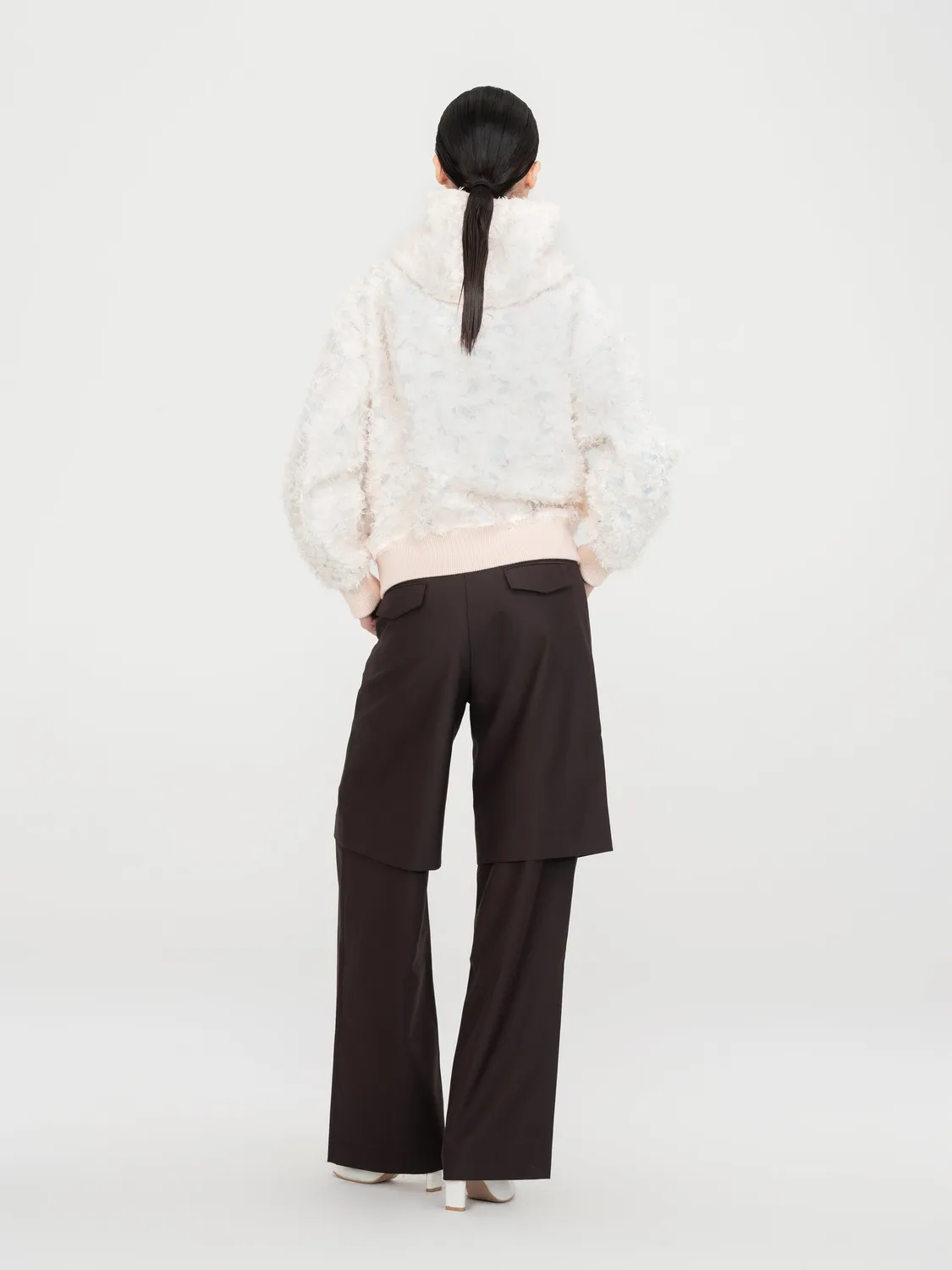 Feng Chen Wang Dark Brown 2-in-1 bukser brune