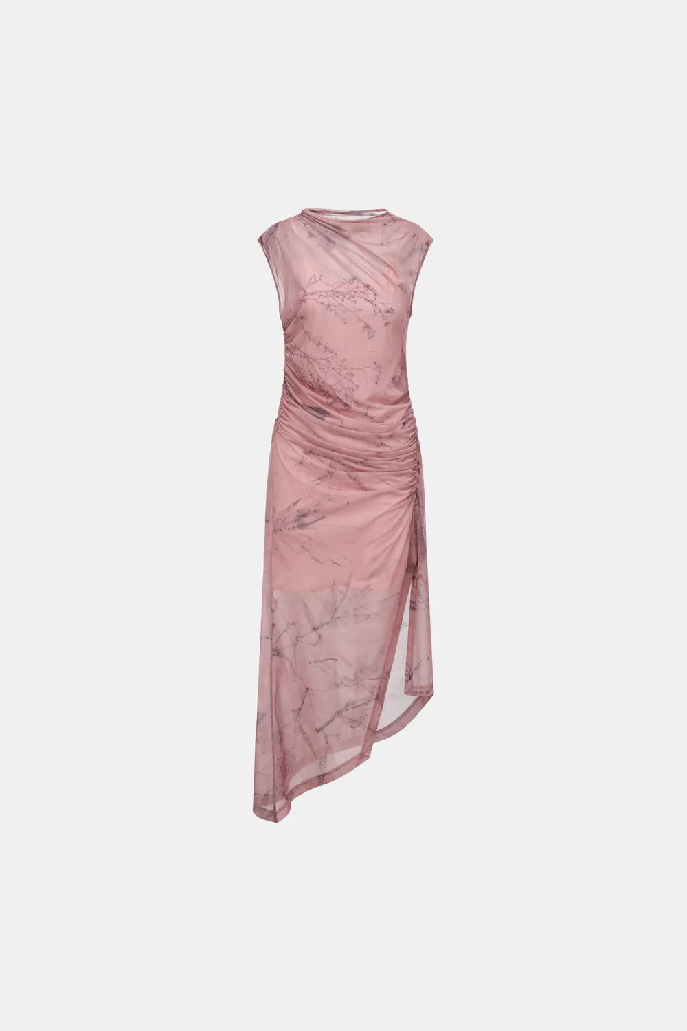 Feng Chen Wang Printed Plant Dye kjole pink