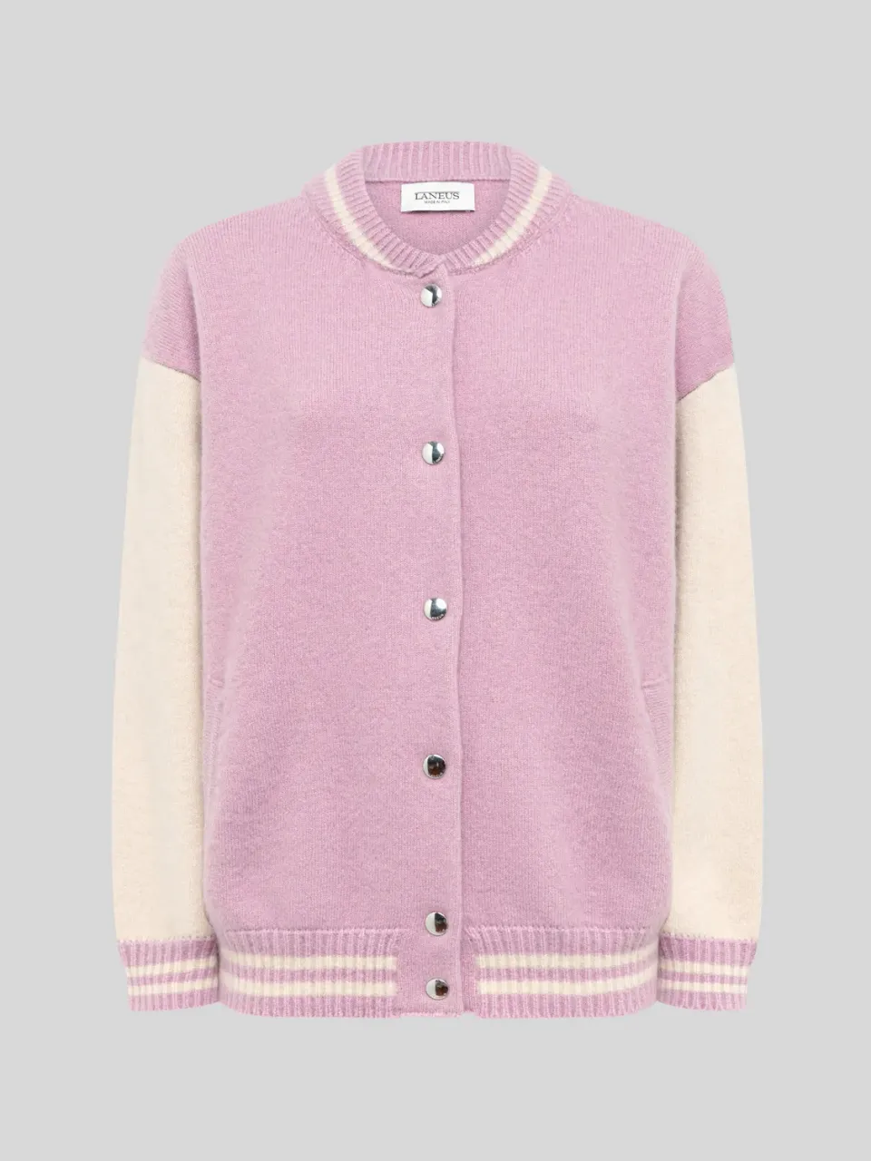 Laneus Cashmere Silk bomberjakke rose kashmir