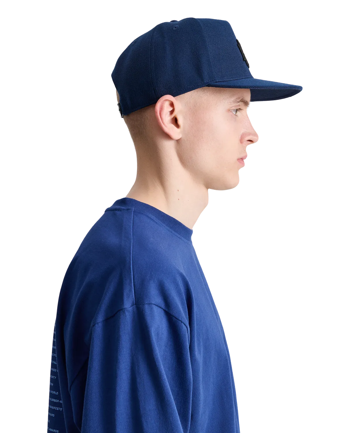 Alis Ossie logo cap silky blue bomuld