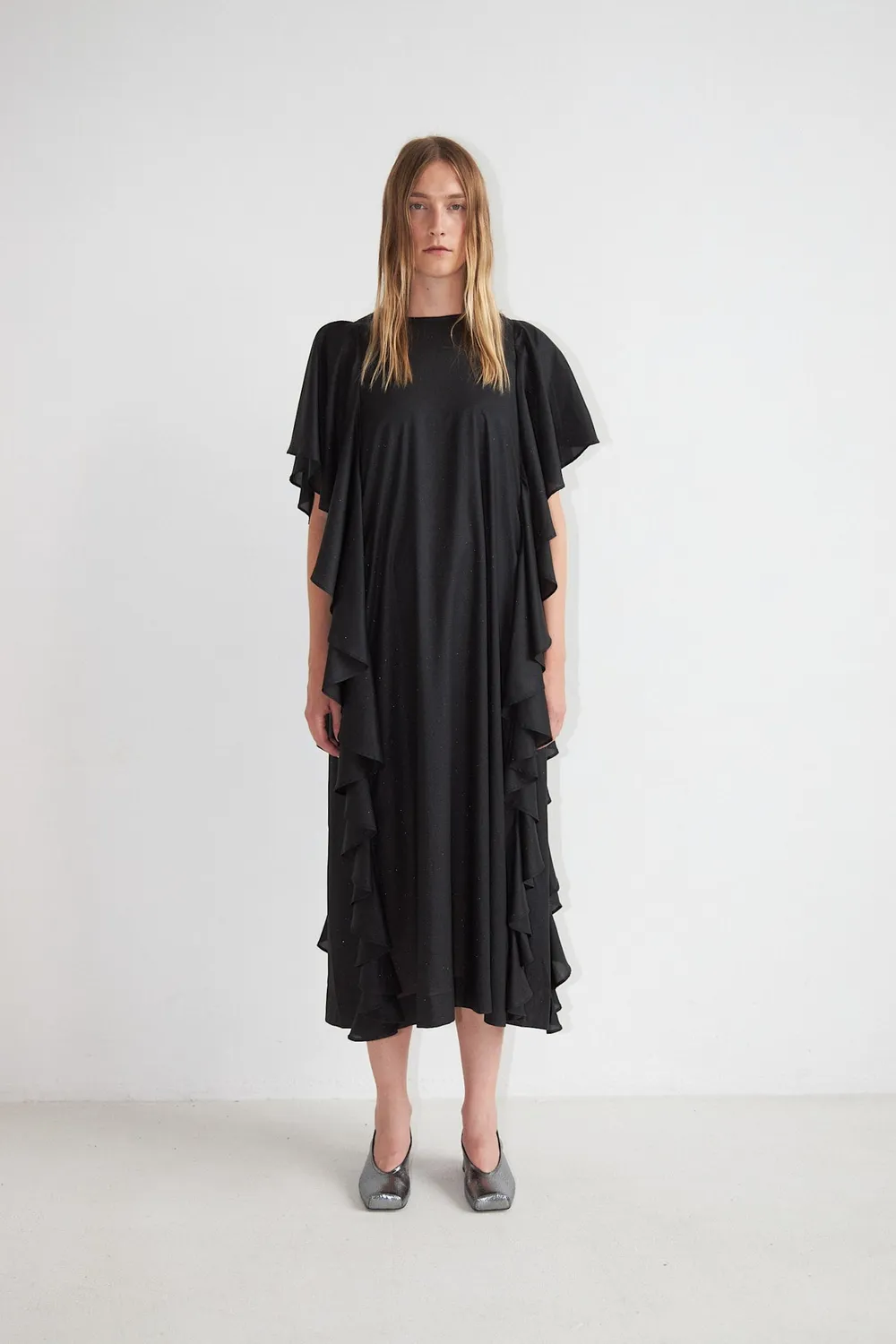 DAWNXDARE Virgo kjole 199 sort metallisk Tencel