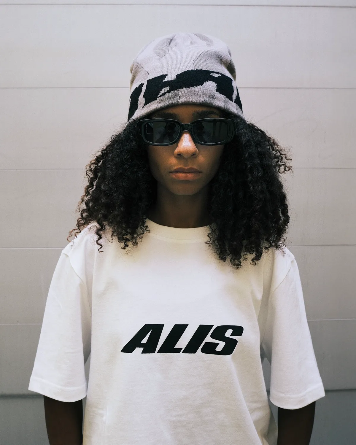 Alis Jeron cropped T-shirt hvid bomuld