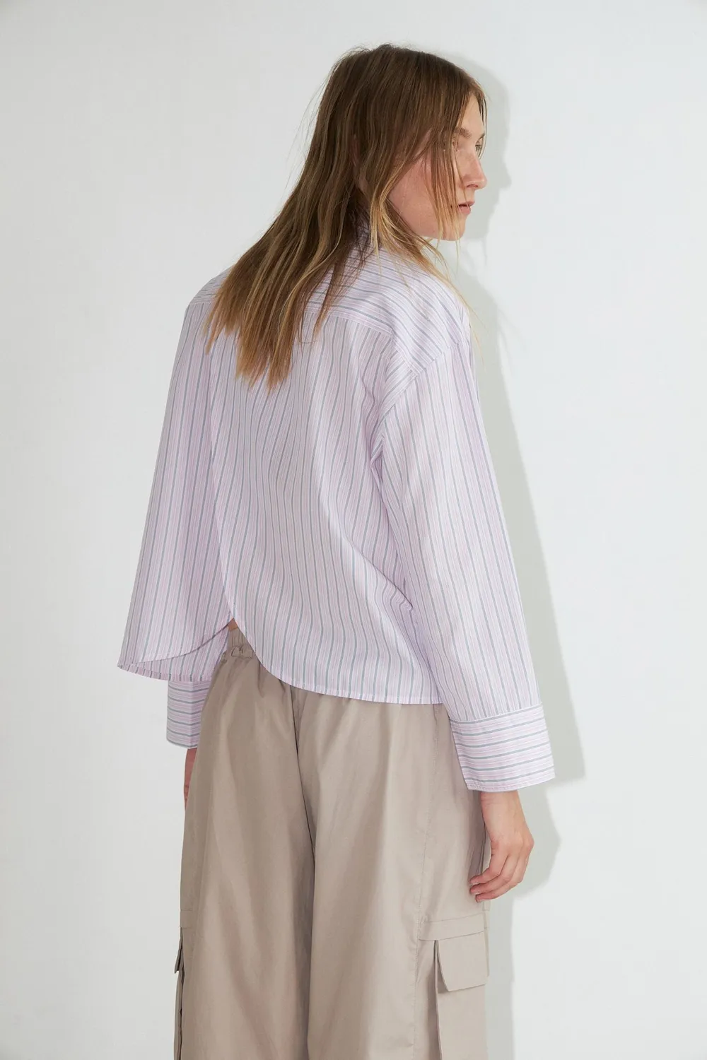 Dawnxdare Abbie skjorte 203 Baby Pink stribet