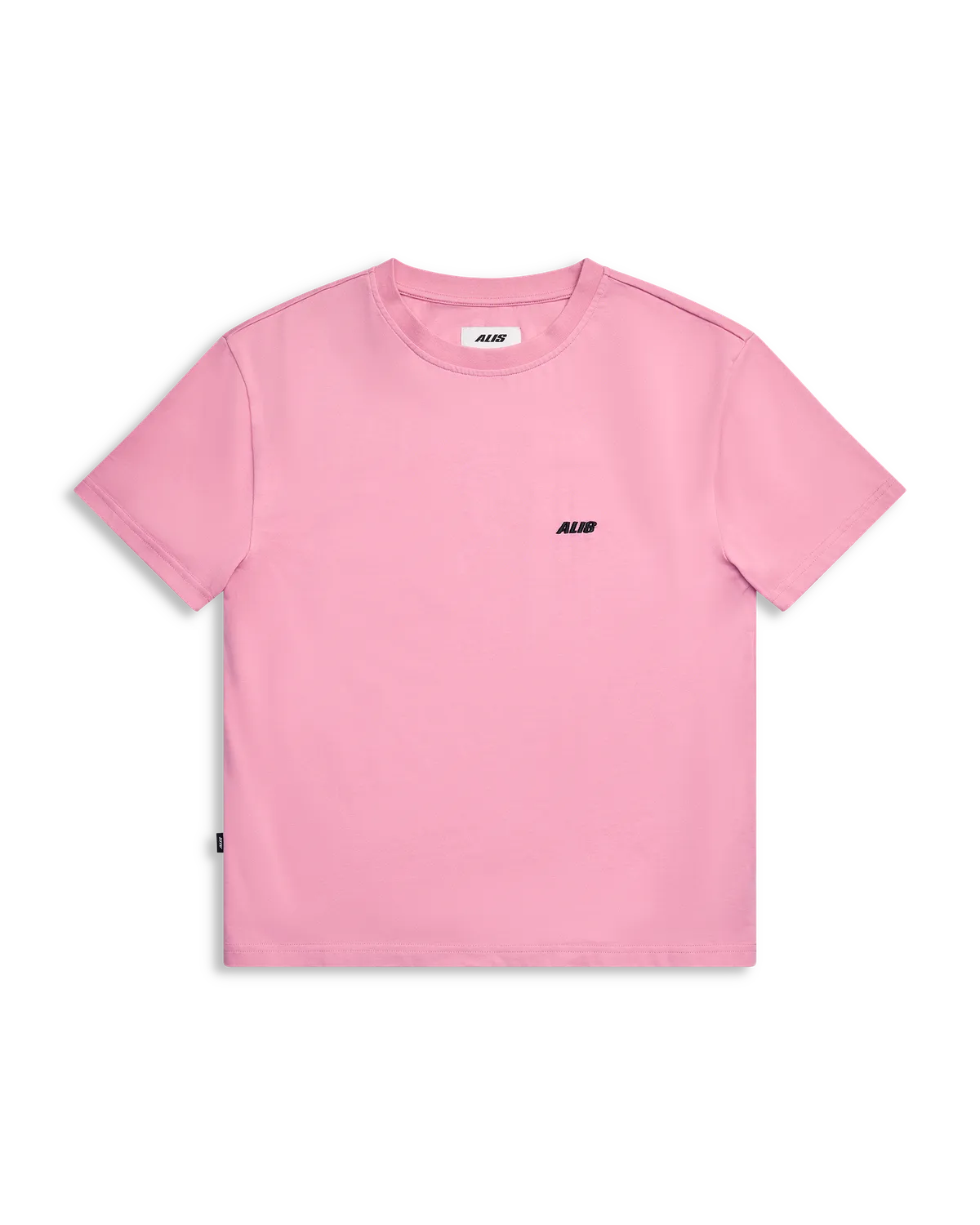 Alis Torey cropped t-shirt Solid Pink bomuld