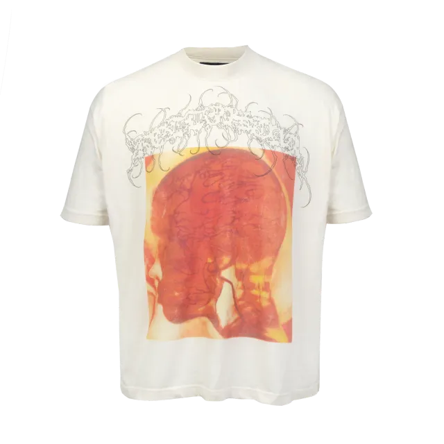 Hellstar Studios Blood Scan T-shirt hvid røntgenprint