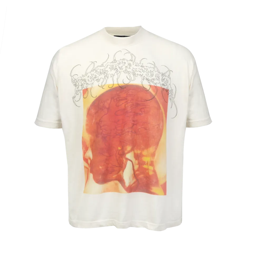 Hellstar Studios Blood Scan T-shirt hvid røntgenprint