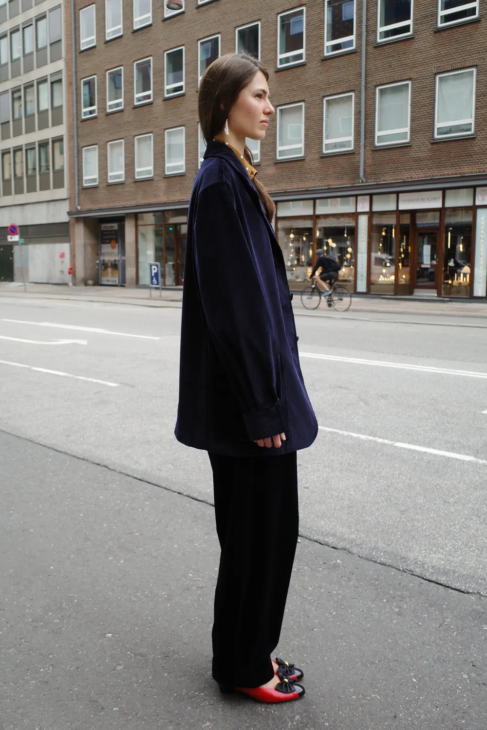 Caro Editions Frederik Jacket jakke navy fløjl bomuld