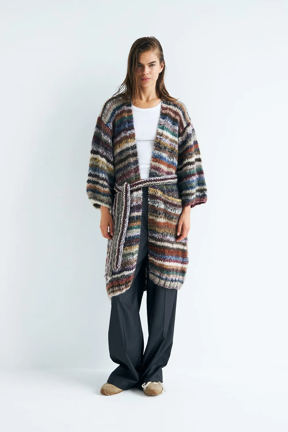 Dawn x Dare Florence cardigan 990 Dark Multi bælte