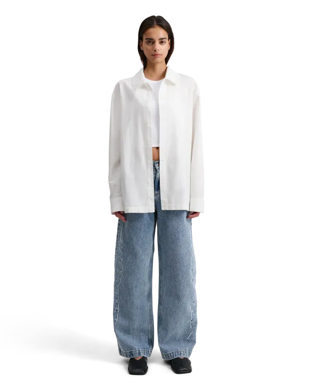 Alis Billey Essential Shirt skjorte off white bomuld
