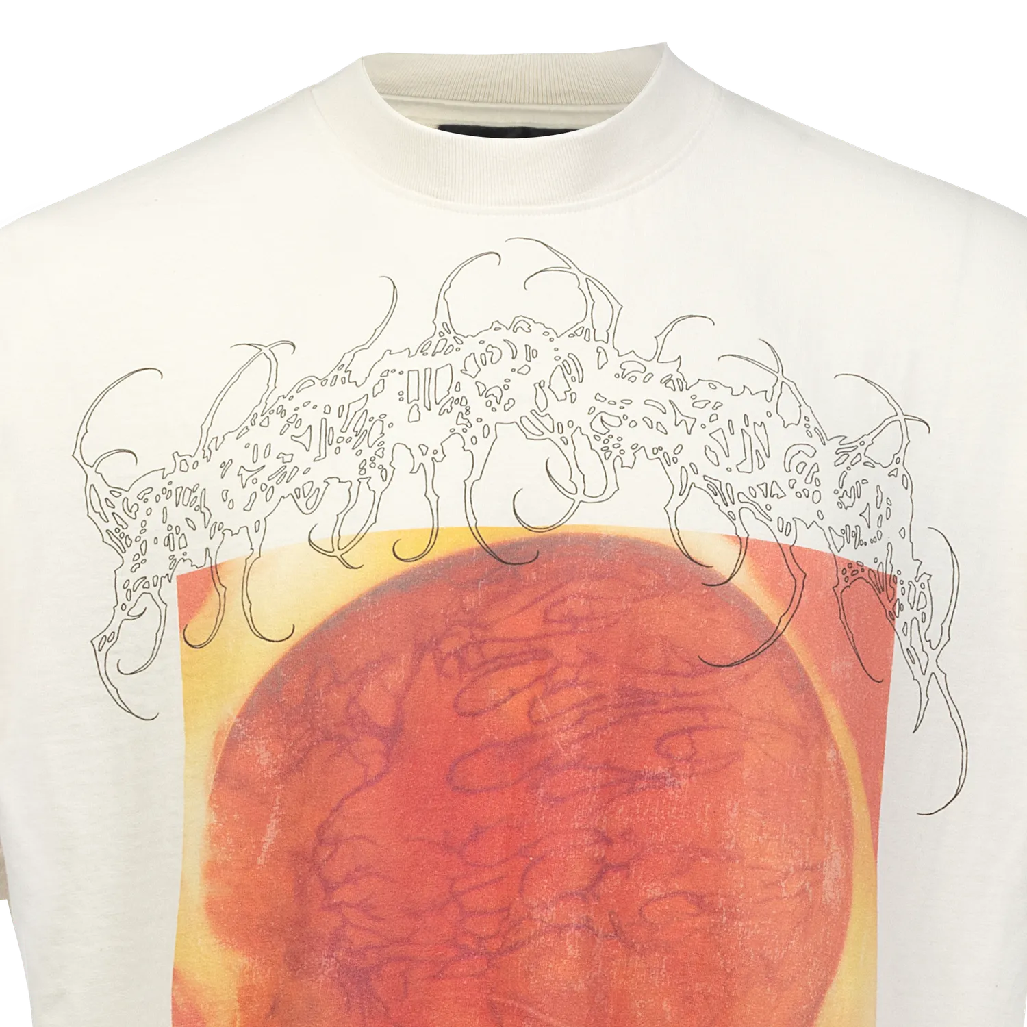 Hellstar Studios Blood Scan T-shirt hvid røntgenprint