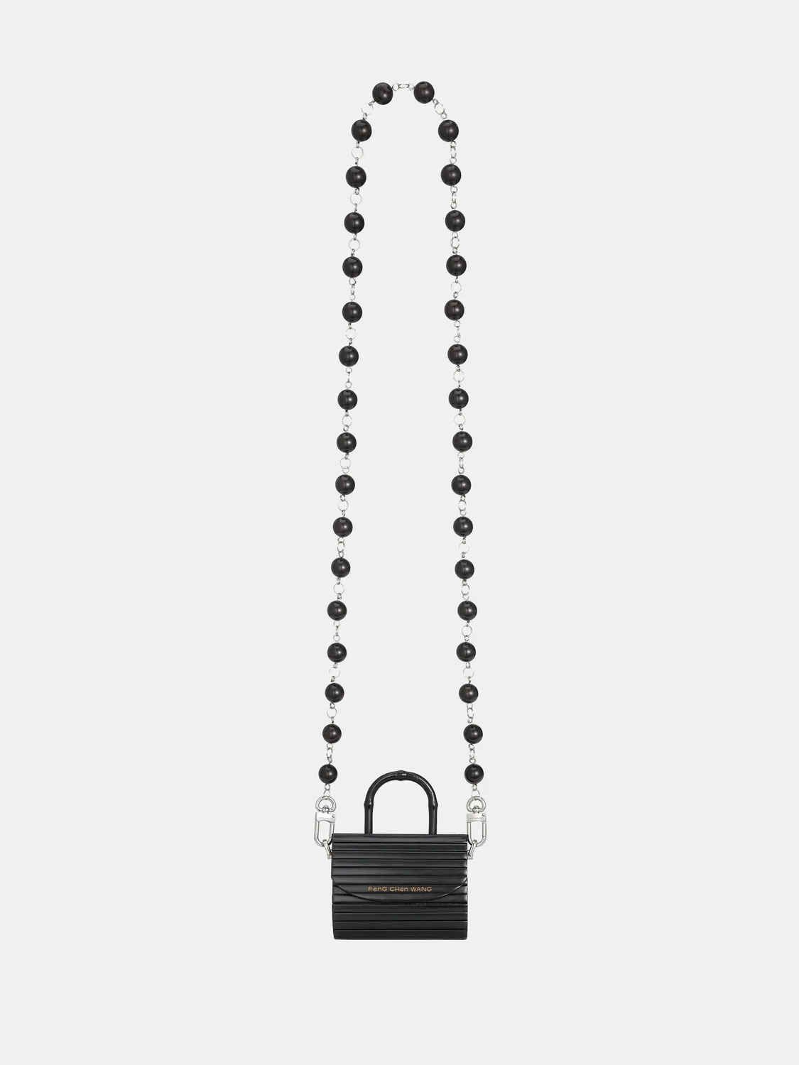 Feng Chen Wang Bamboo Small Flap taske sort bead