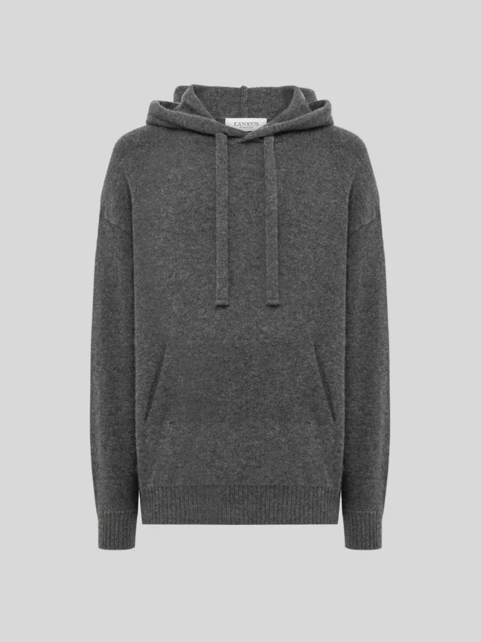 Laneus hoodie cashmere silke grey/grey let