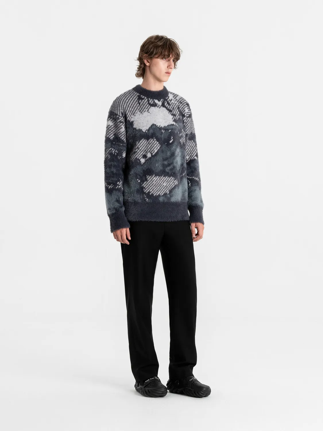 Feng Chen Wang Landscape Painting Jacquard sweater uld