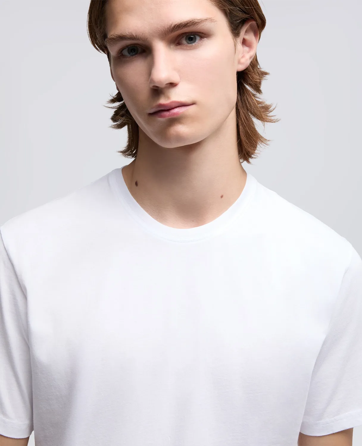 Aspesi t-shirt hvid bomuld slim fit XS-XXXL