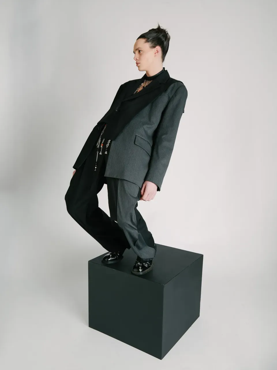 Feng Chen Wang Deconstructed Two Piece Suit blazer uld