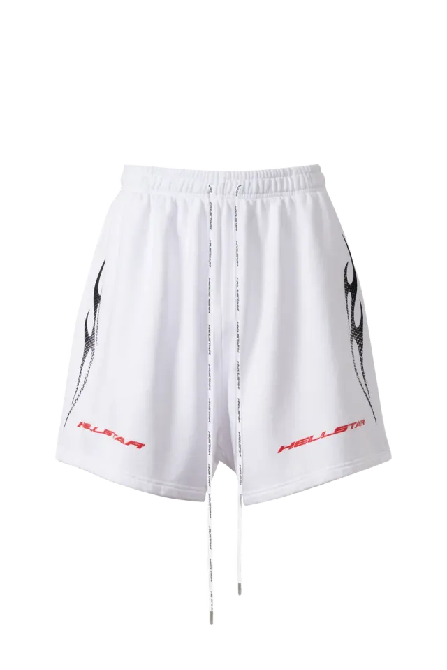 Hellstar Tribal shorts hvide print fleece