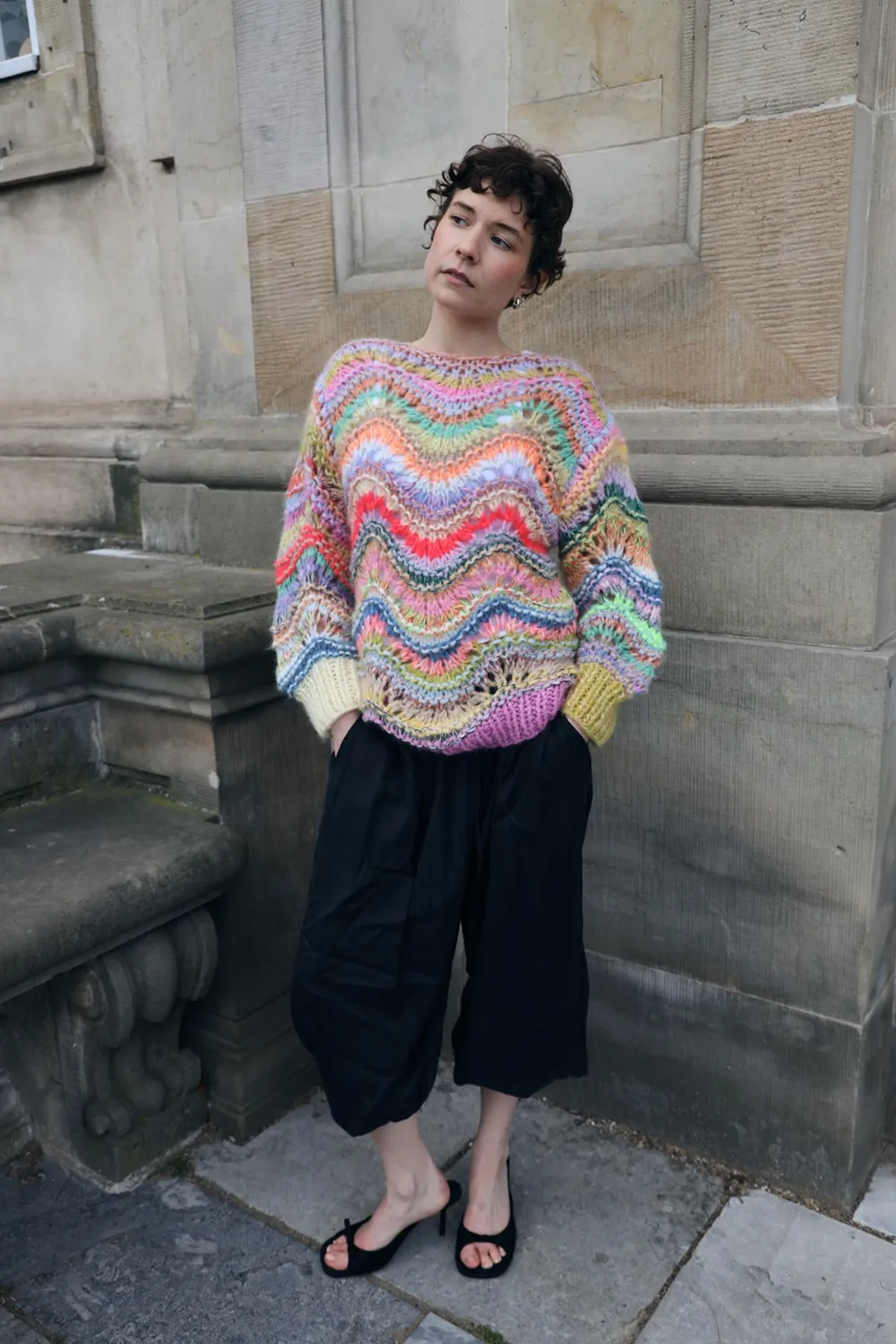 Dawnxdare Ella DS striktrøje 900 Multi chevron
