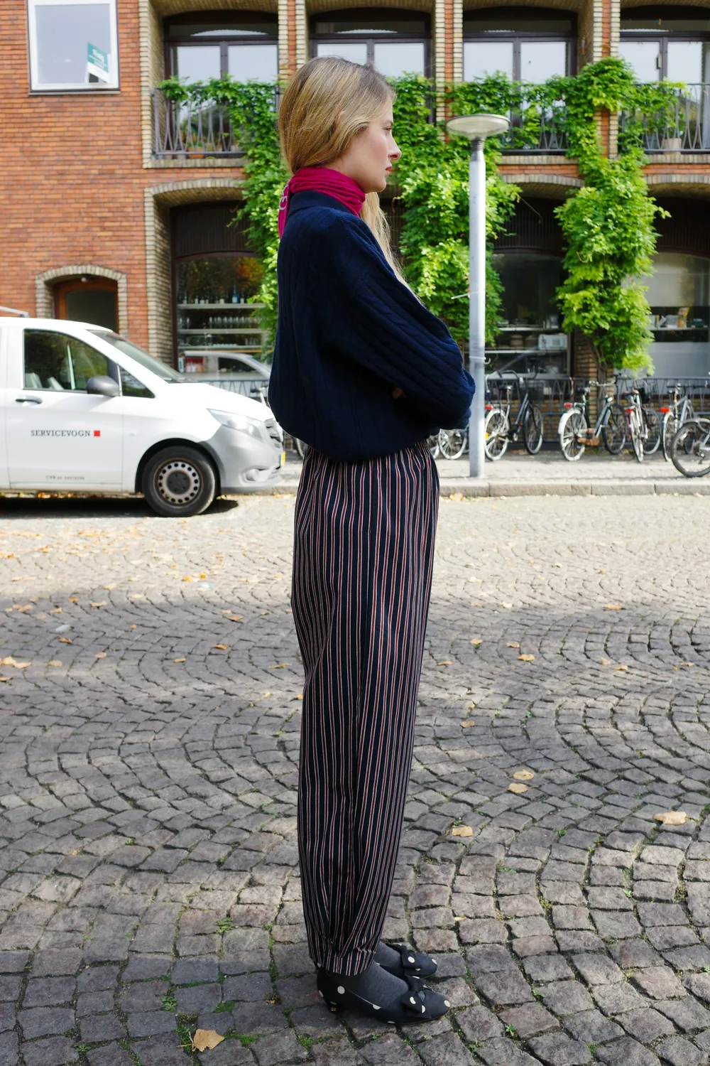 Caro Editions Coco bukser navy/bordeaux bomuld