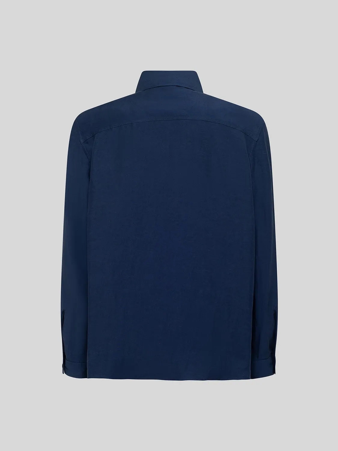 Laneus Cancun overshirt navy viskose hør