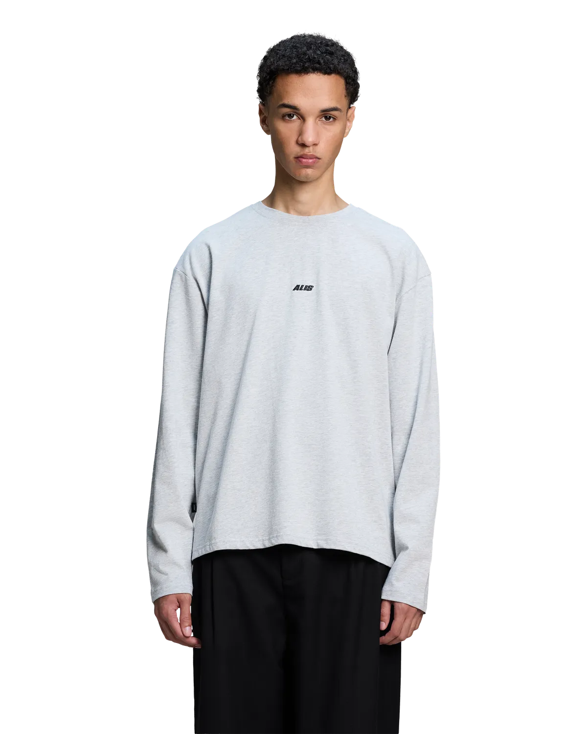 Alis Joshua langærmet t-shirt Grey Melange
