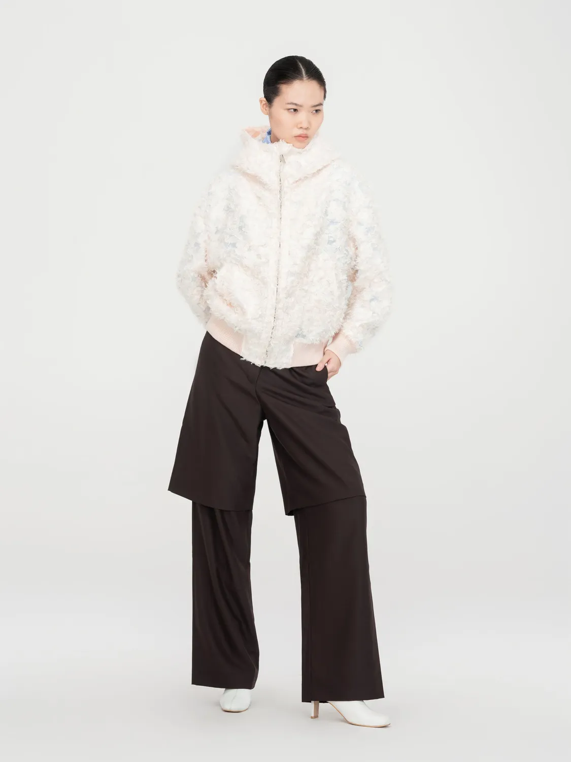 Feng Chen Wang Dark Brown 2-in-1 bukser brune