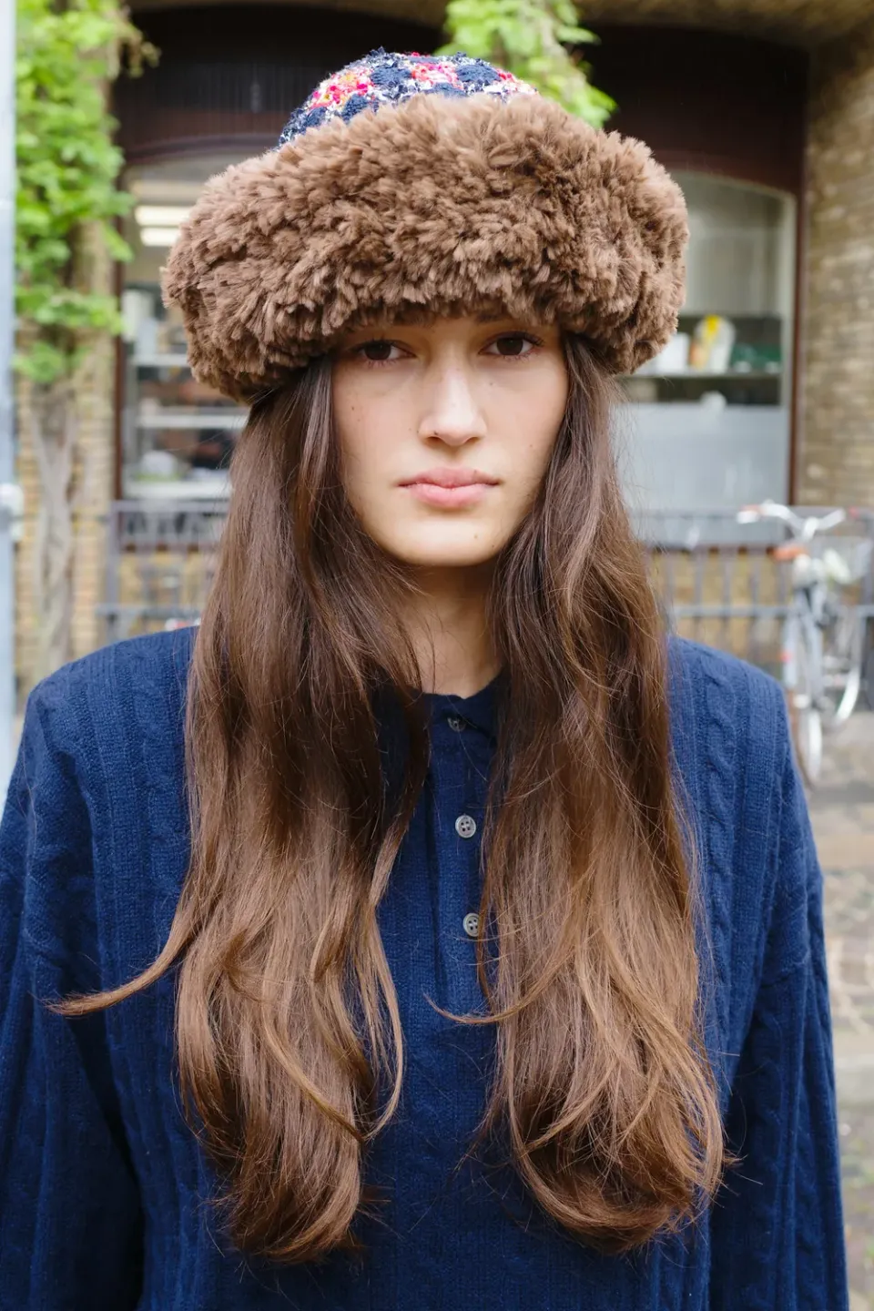 Caro Editions Garden havehat fake fur tweed