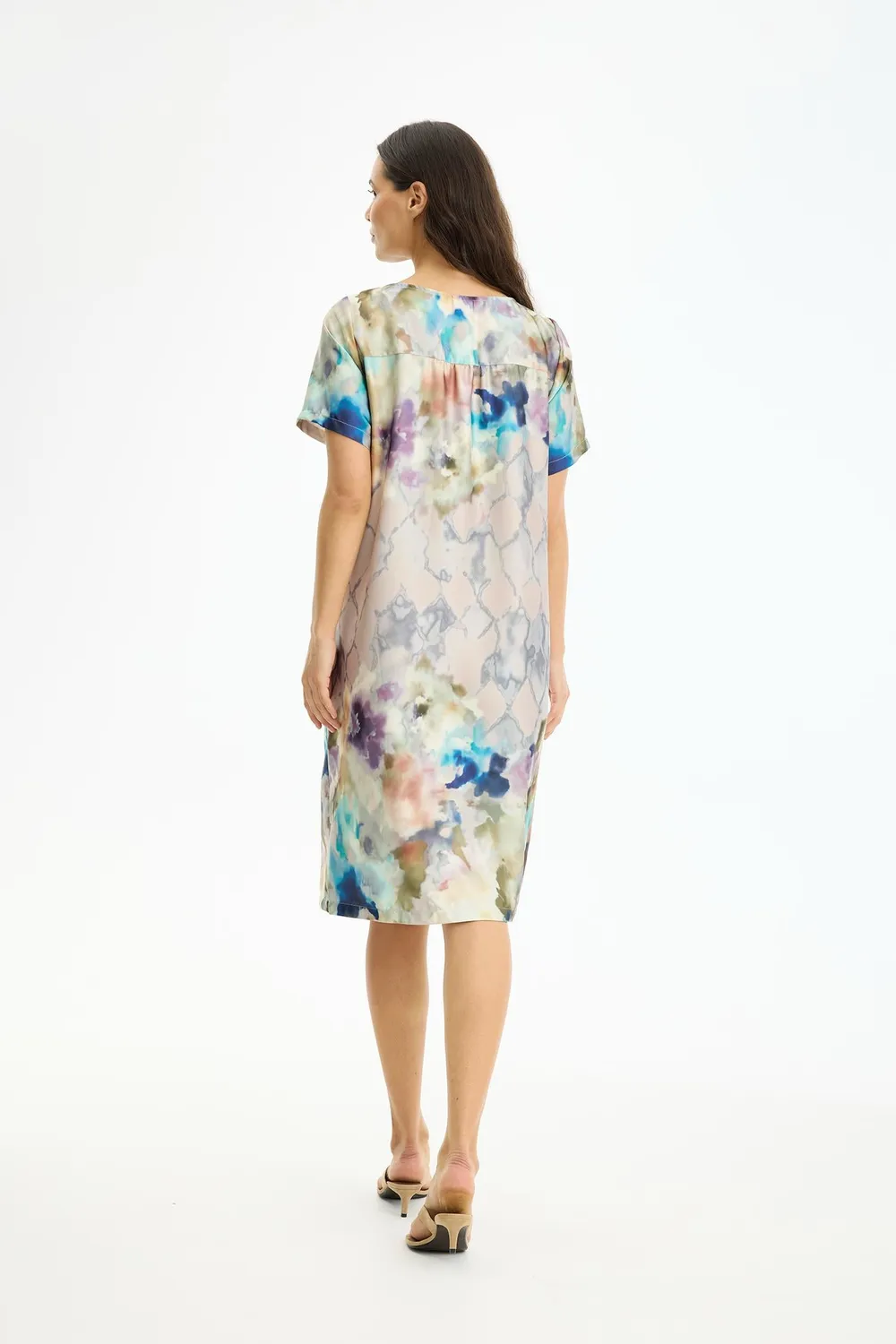 IN FRONT Skye kjole print fest elegant