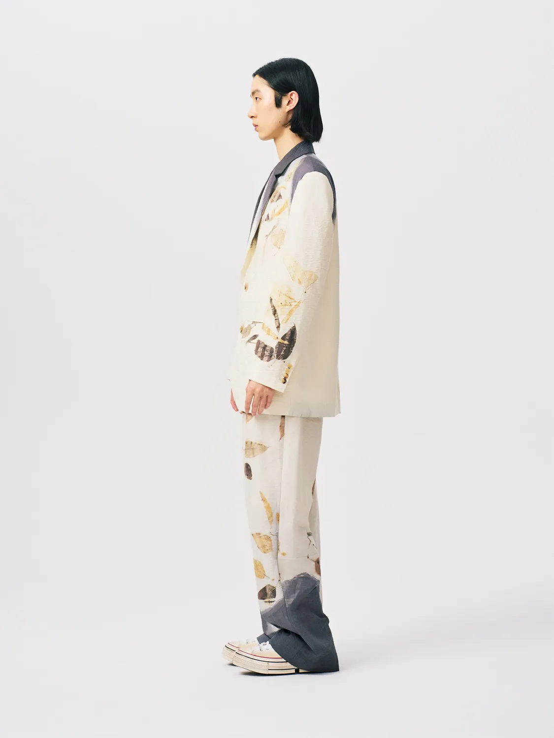 Feng Chen Wang Natural Plant Dye blazer blomstertryk
