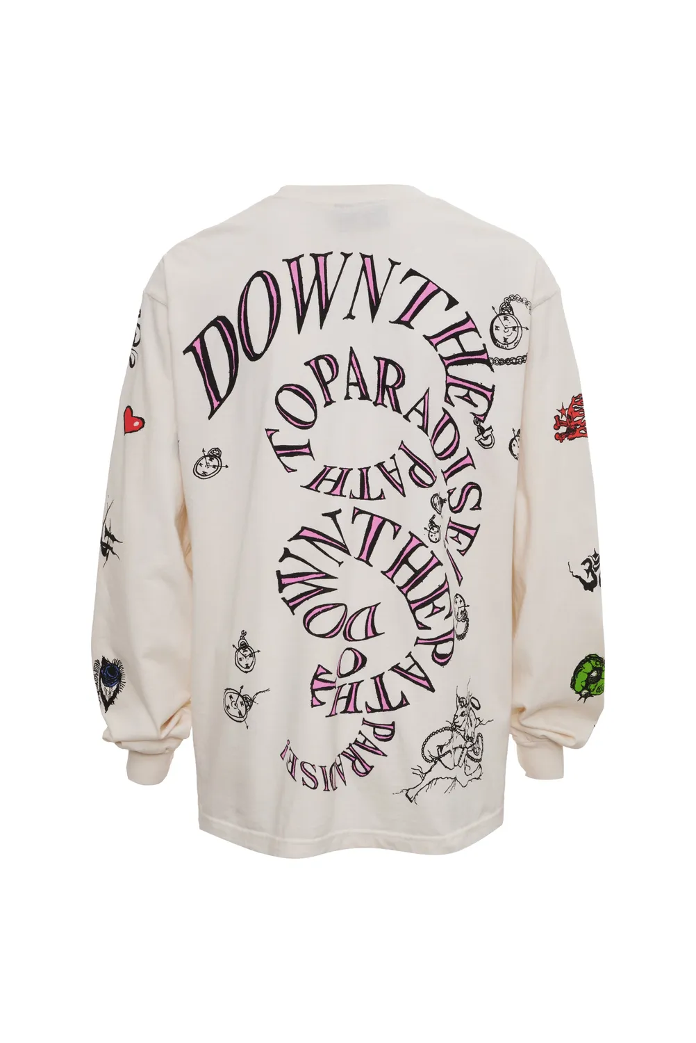 Hellstar Paradise Path longsleeve hvid print