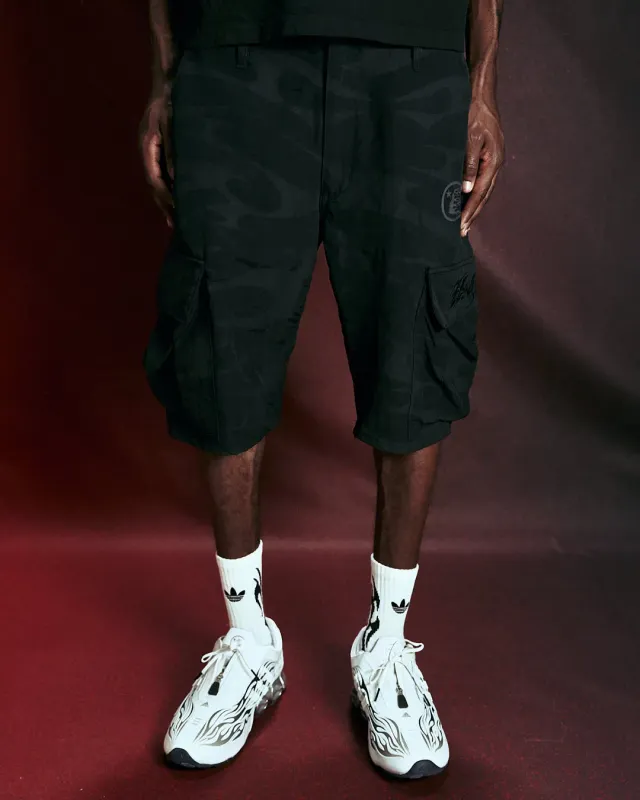 Hellstar Tribal Camo cargos shorts sort