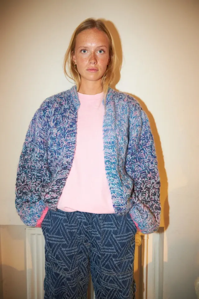 DAWNXDARE ARIEL cardigan 860 fuchsia alpaka
