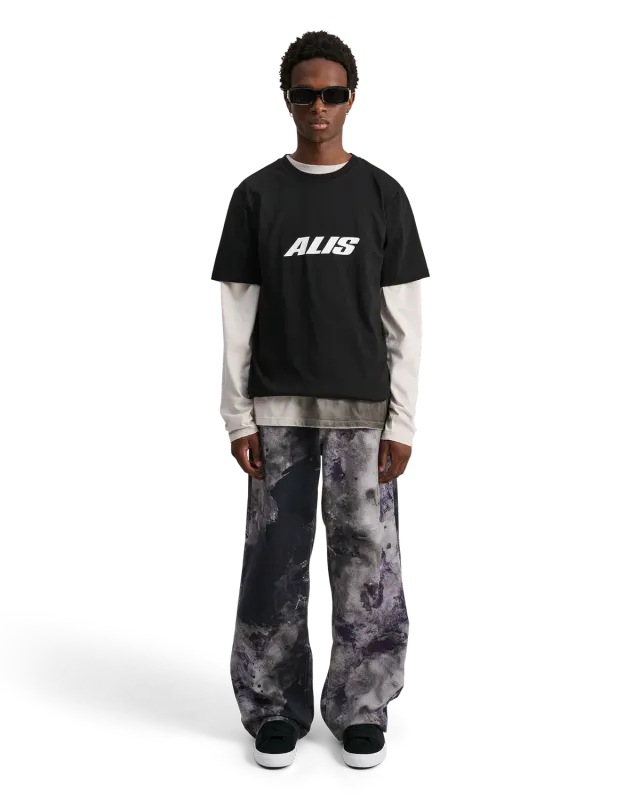 Alis Jeron t-shirt sort cropped bomuld XS-XXL