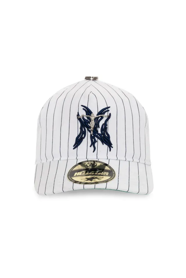 Hellstar NY Flame Snapback kasket hvid OS