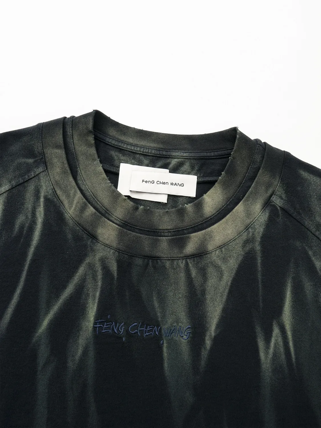 Feng Chen Wang Gradient Tie-Dye T-shirt kort ærme løs