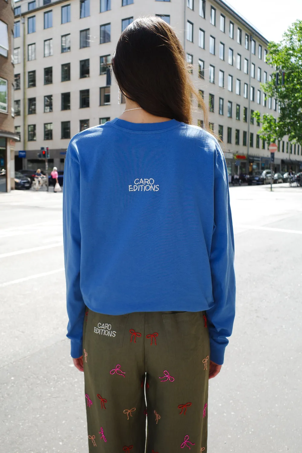 Caro Editions langærmet T-shirt blå tennis