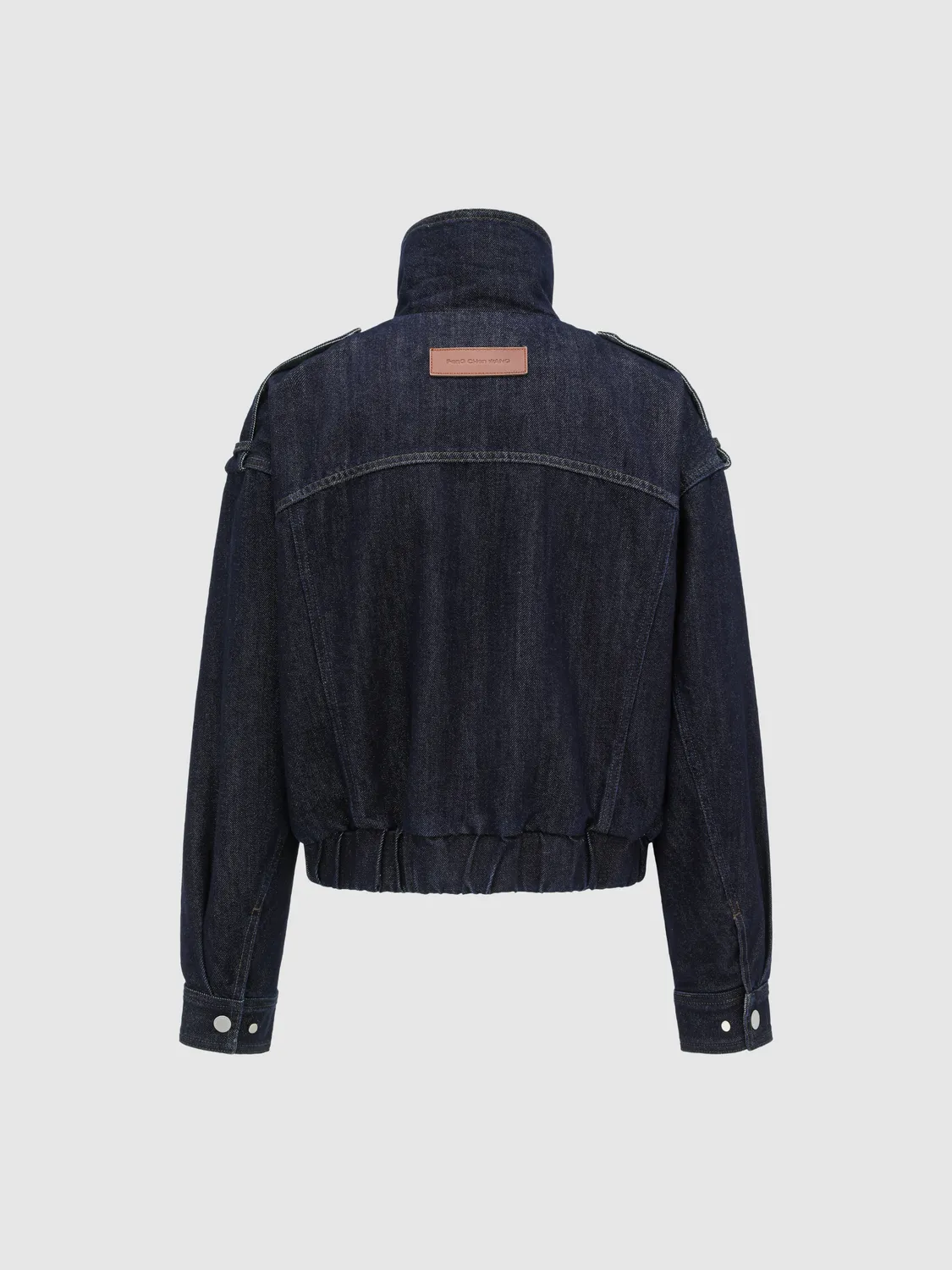 Feng Chen Wang Subtle Shimmer denimjakke navy
