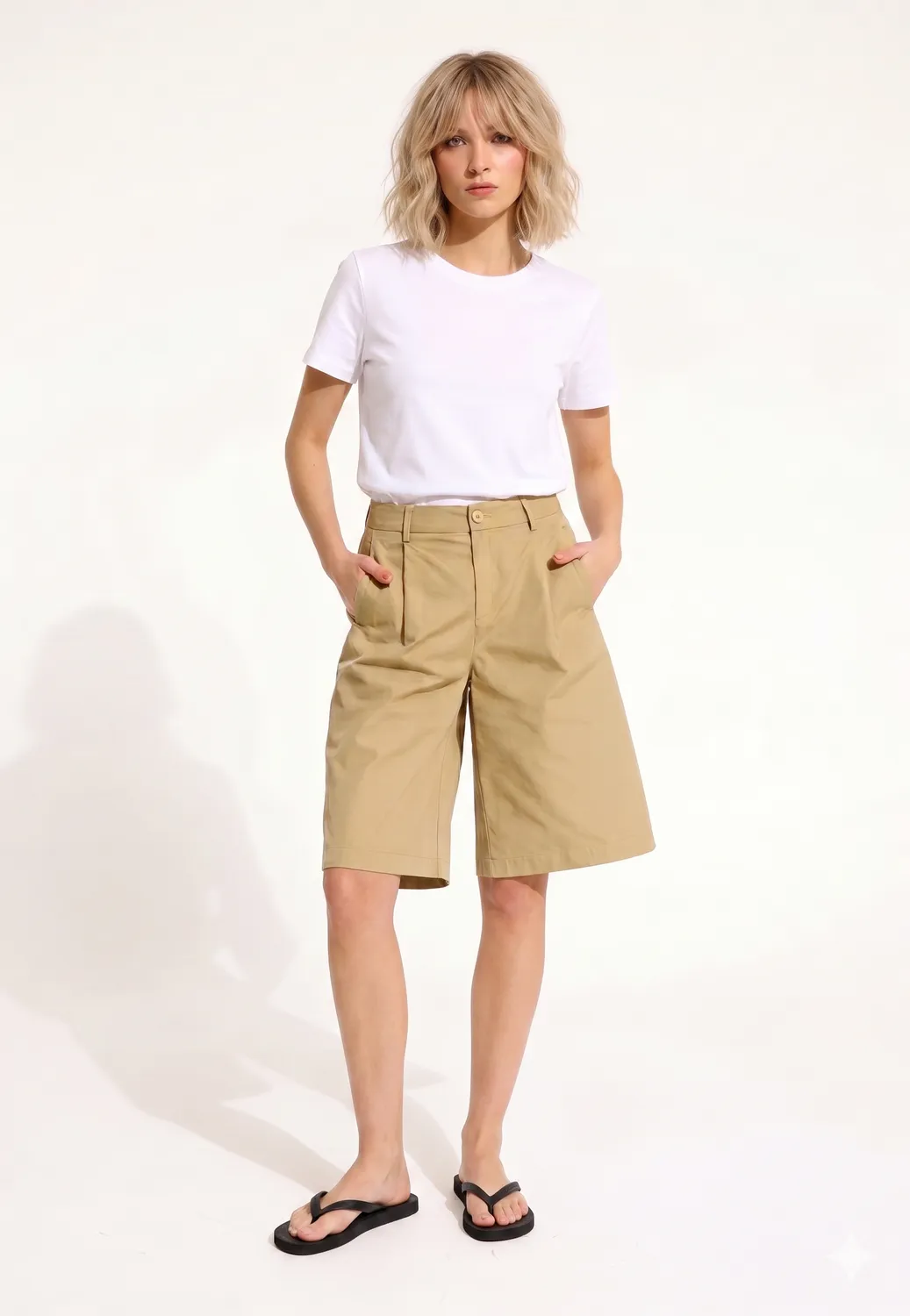 IN FRONT Aria shorts i kraftig kvalitet