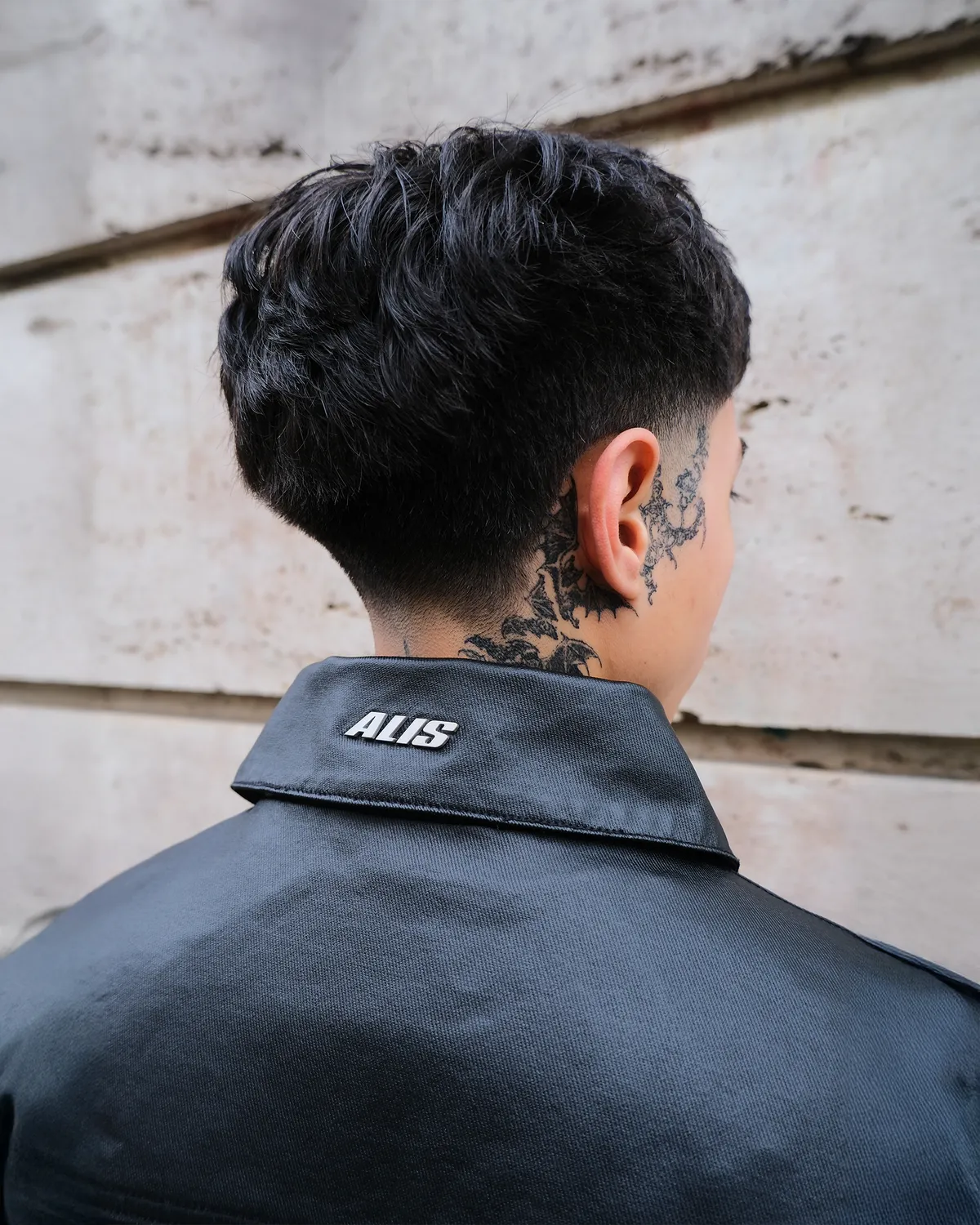 Alis Viren arbejdsjakke glossy black coated