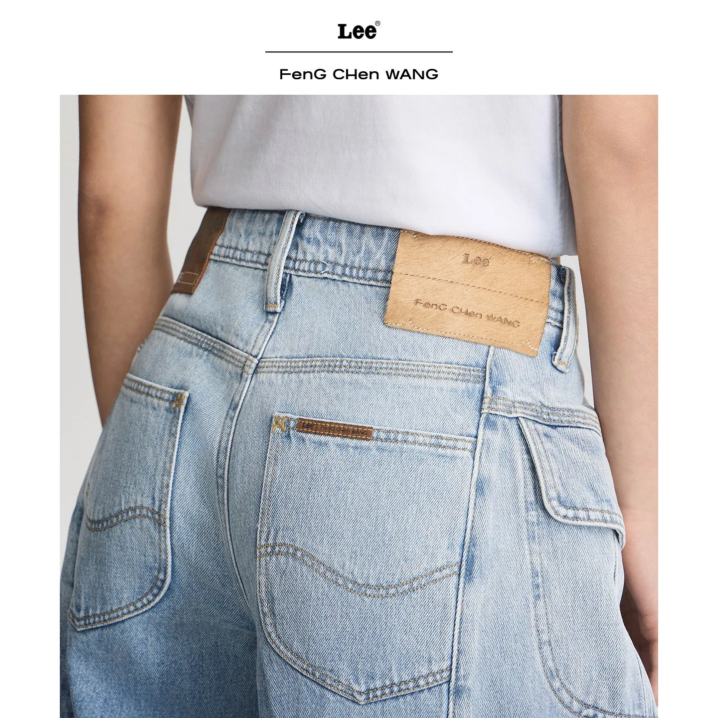 Feng Chen Wang Lee Wide Leg Jeans Lyseblå Kvinder