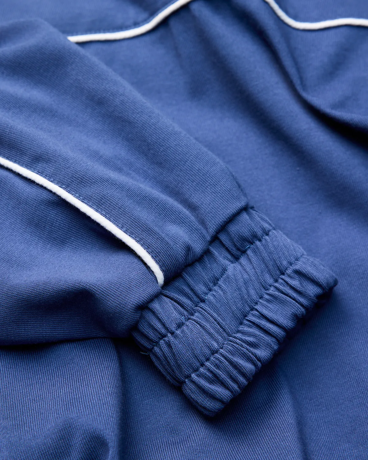 Alis Hristo track top Solid Blue cropped bomuld