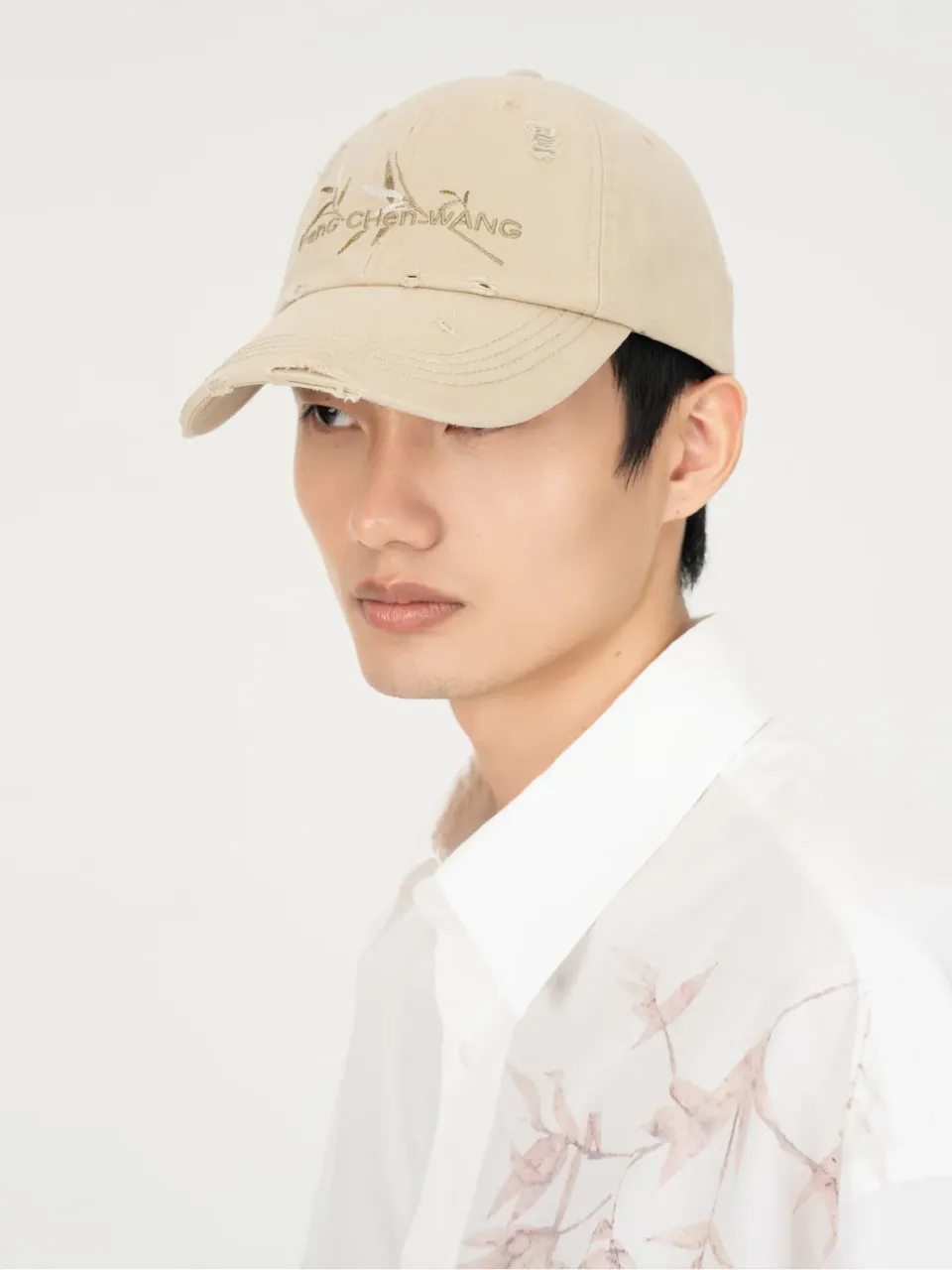 Feng Chen Wang Khaki Bamboo kasket bambusbroderi OS