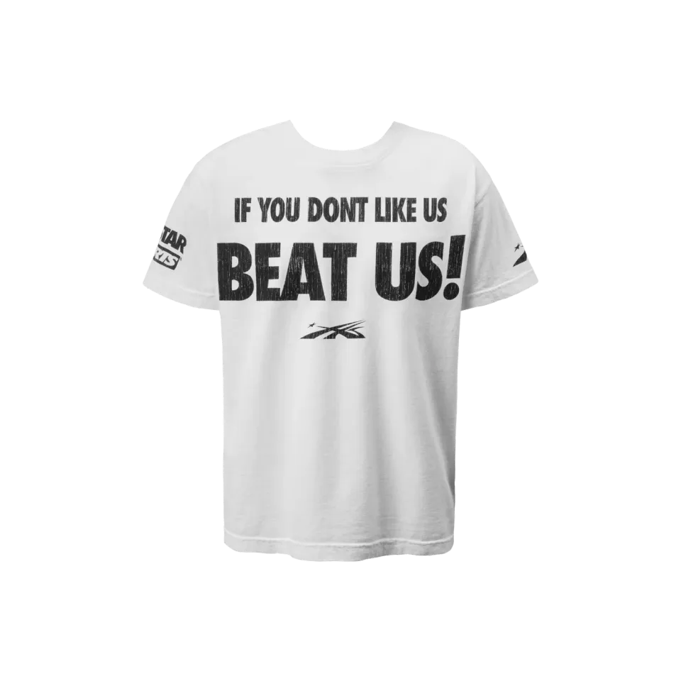 Hellstar Beat Us! T-shirt hvid vintage