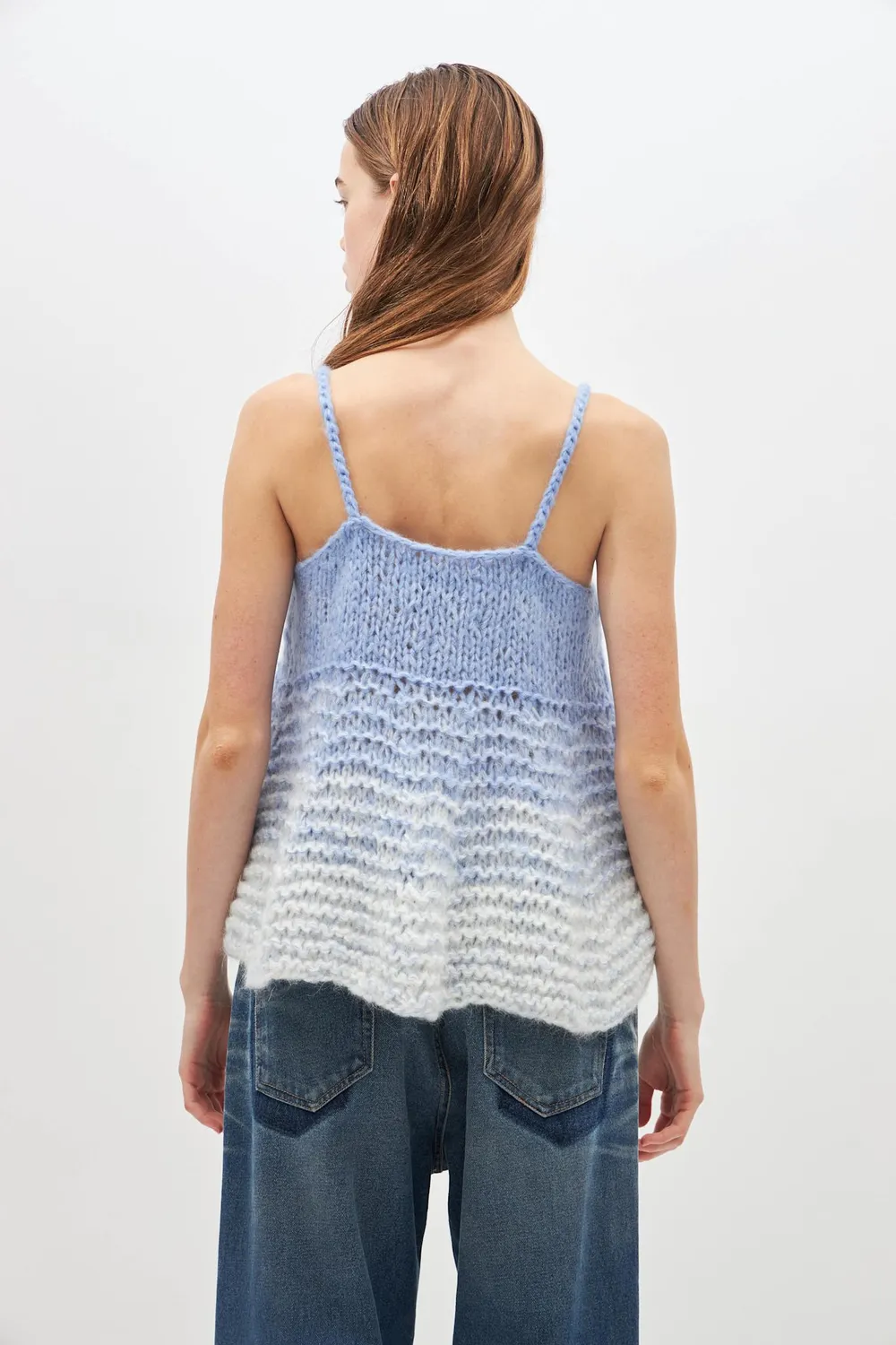 DAWNXDARE VESPER 642 INDIGO strik top mohair