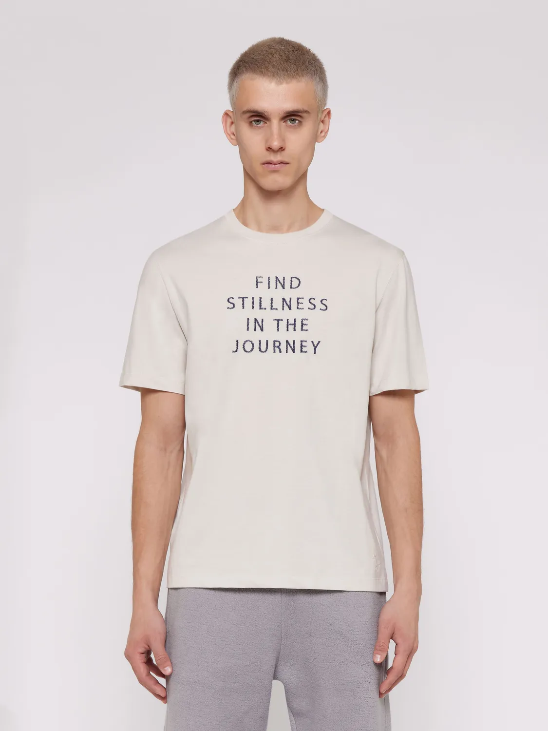 Laneus T-Shirt Embroidered t-shirt hvid bomuld