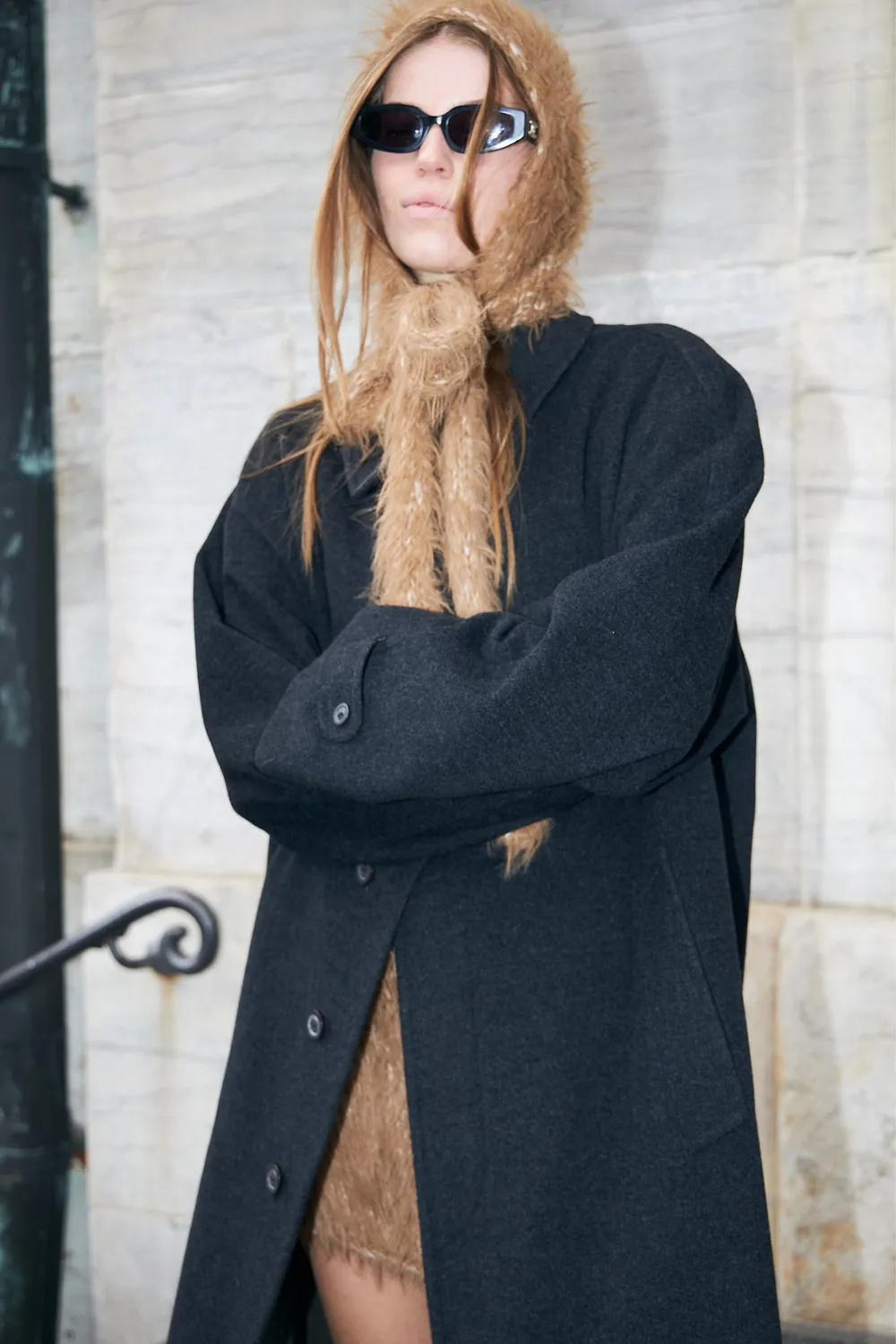 DAWNXDARE Balaclava 192 Peat elefanthue brun mohair