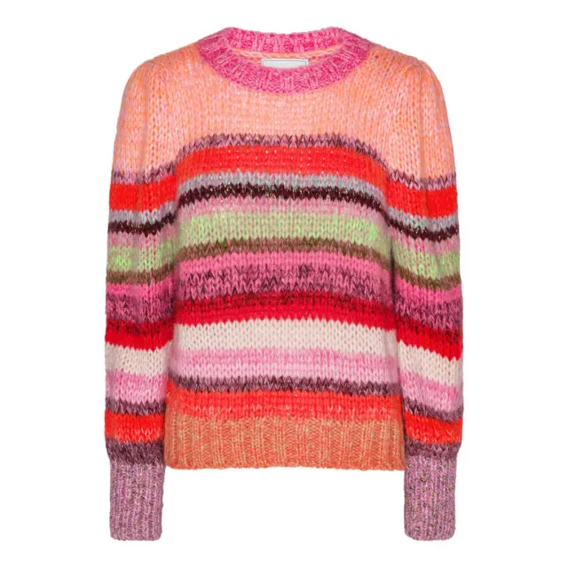 DAWN x DARE Fifi Multi striktrøje 919 pink multi mohair